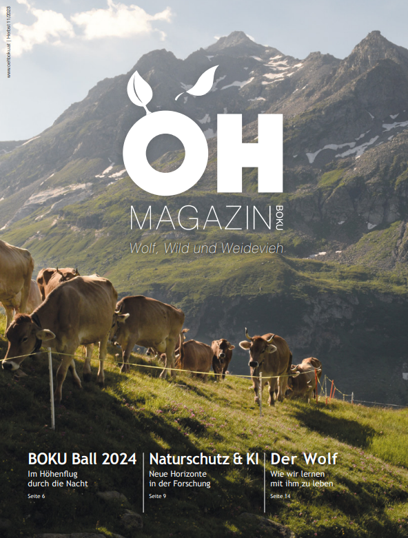 Deckblatt des ÖH Boku Magazins, Herbstausgabe, November 2023